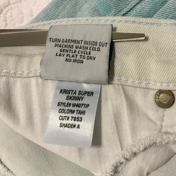 Hudson Krista super skinny light blue pastel wash 5 pocket jeans (size 29) - Picture 8 of 16